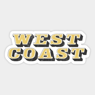 West Coast /// 90s Hip Hop Fan Design Sticker